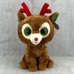Ty Beanie Boos Comet the Reindeer 9 inch Beanbag Plush 2011 Christmas Teddybear